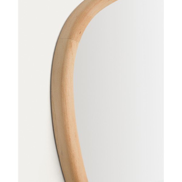 Nástenné zrkadlo s dreveným rámom 45,5x47 cm Alura – Kave Home-image-4