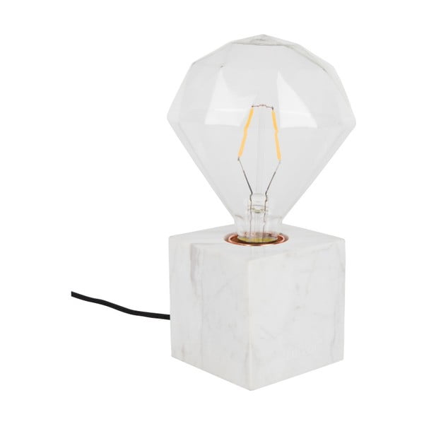 Biela mramorová stolová lampa Zuiver Bolch