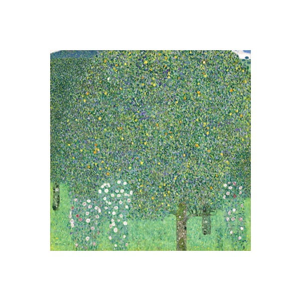 Reprodukcia obrazu Gustav Klimt - Rose Bushes under the Trees, 60 x 60 cm