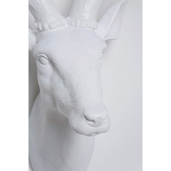 Biela dekoratívne busta v tvare jeleňa Kare Design Deer, 40 x 45 cm-image-3