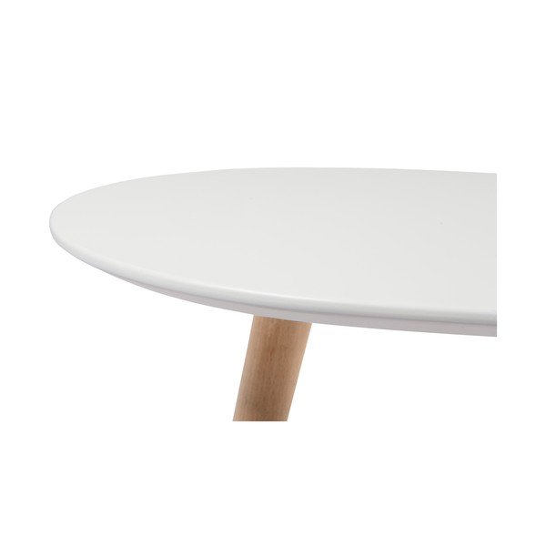 Biely konferenčný stolík s nohami z bukového dreva Furnhouse Fly, 75 x 43 cm-image-2