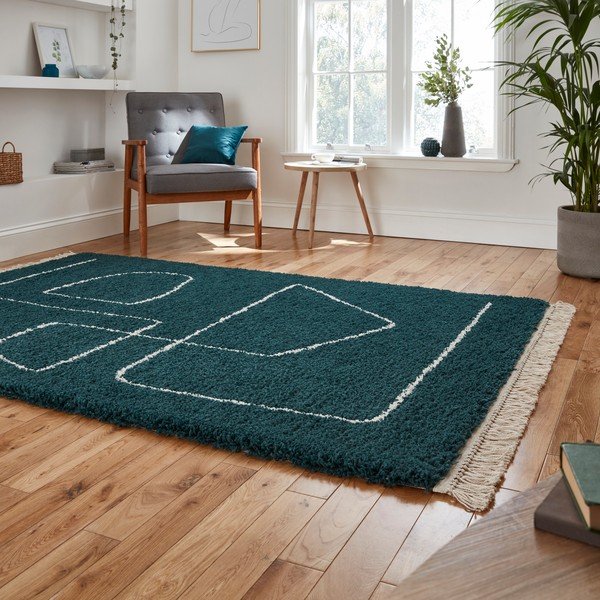 Smaragdovozelený koberec Think Rugs Boho, 160 x 220 cm-image-2