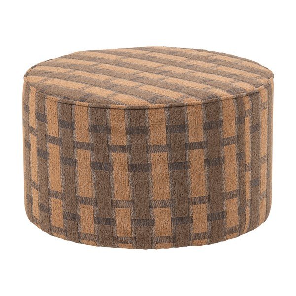 Ružový/hnedý ženilkový taburet Sarli – WOOOD