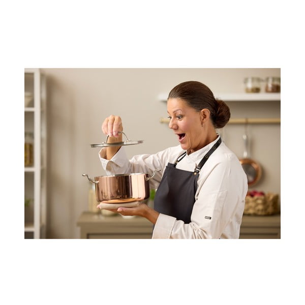 Antikoro/medený hrniec s pokrievkou na indukciu 3 l – Blomsterbergs-image-3