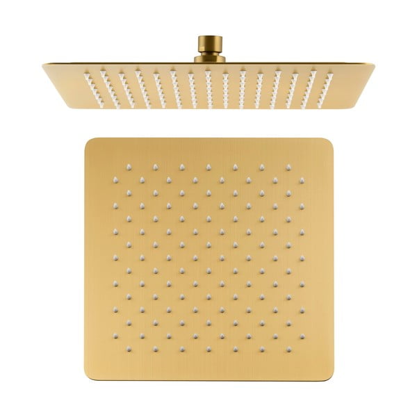 Hlavová sprcha z nehrdzavejúcej ocele v zlatej farbe Slim – Sapho