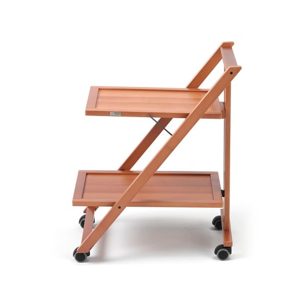 Pojazdný servírovací stolík z bukového dreva Arredamenti Italia Simp