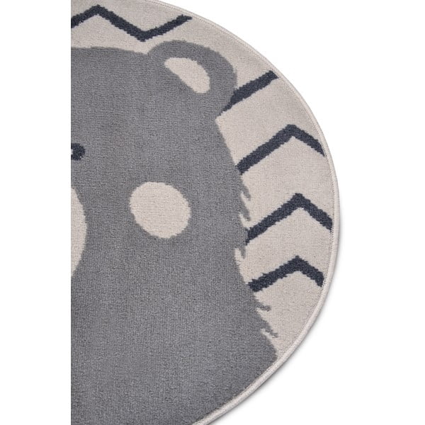 Sivý detský koberec ø 140 cm Bear – Hanse Home-image-1