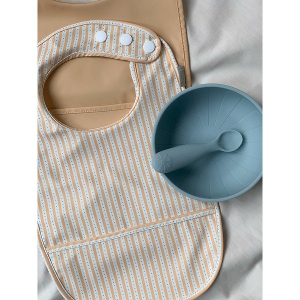 Modré/sivé detské lyžičky v súprave 2 ks zo silikónu Midnight Mix – Cam Cam Copenhagen-image-1