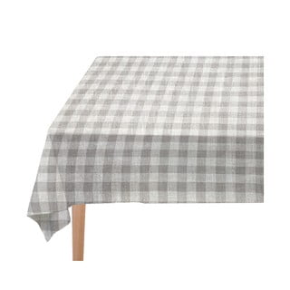 Obrus Really Nice Things Mantel de Lino Grey Vichy, 140 x 140 cm