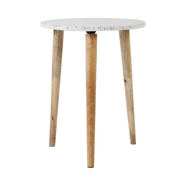 Okrúhly odkladací stolík s terrazzo doskou ø 42 cm Terrazzo - Jardin d'Ulysse