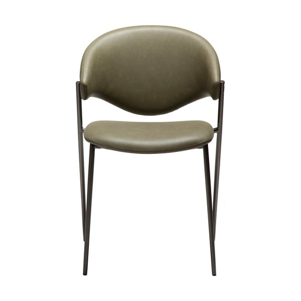 Khaki jedálenská stolička z imitácie kože Zone – DAN-FORM Denmark-image-1