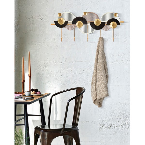 Nástenný vešiak v zlato-čiernej farbe Mauro Ferretti Art-image-1