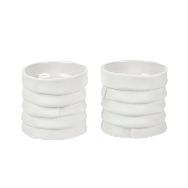 Porcelánové svietniky v súprave 2 ks Ribbon – Mette Ditmer Denmark
