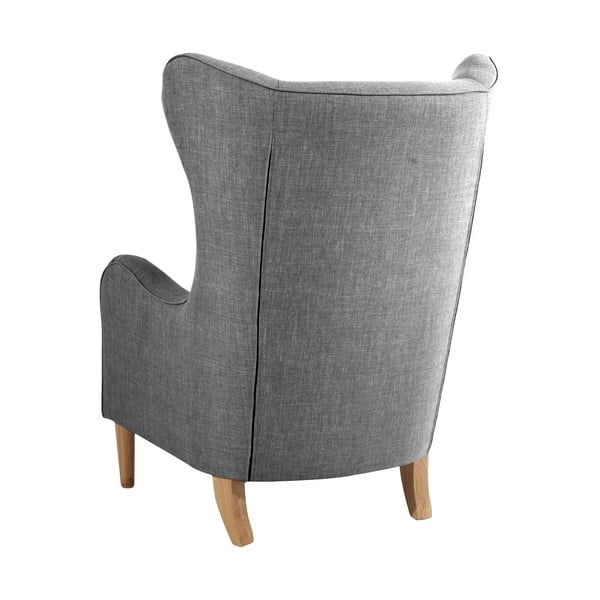 Sivé kreslo ušiak Max Winzer Miriam Linen-image-4