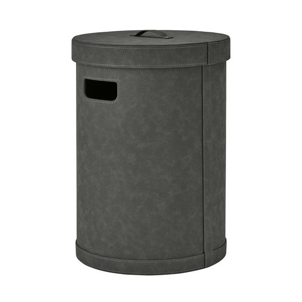 Tmavosivý kôš na bielizeň z umelej kože Sahla M – Blomus