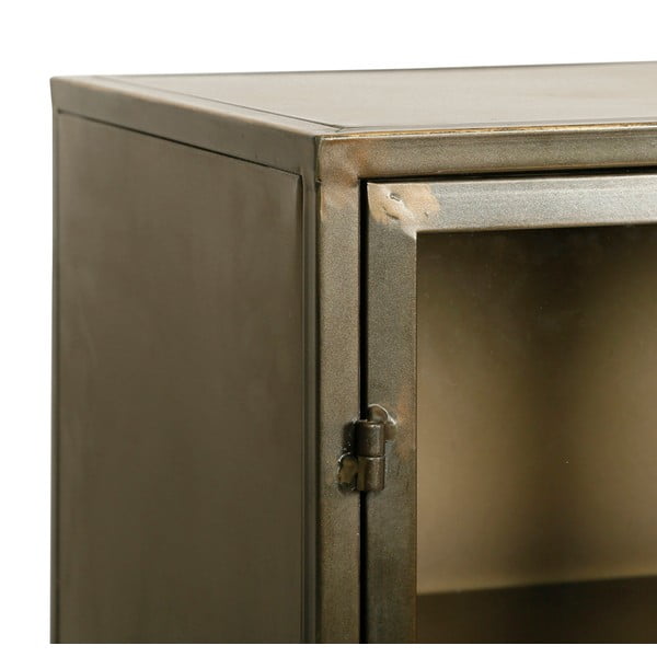Kovová vitrína v zlatej farbe 123,5x91,5 cm Dagenham - Côté Table-image-4