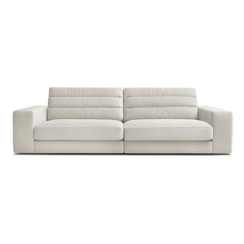 Béžová zamatová pohovka 276 cm Sierra – Bobochic Paris