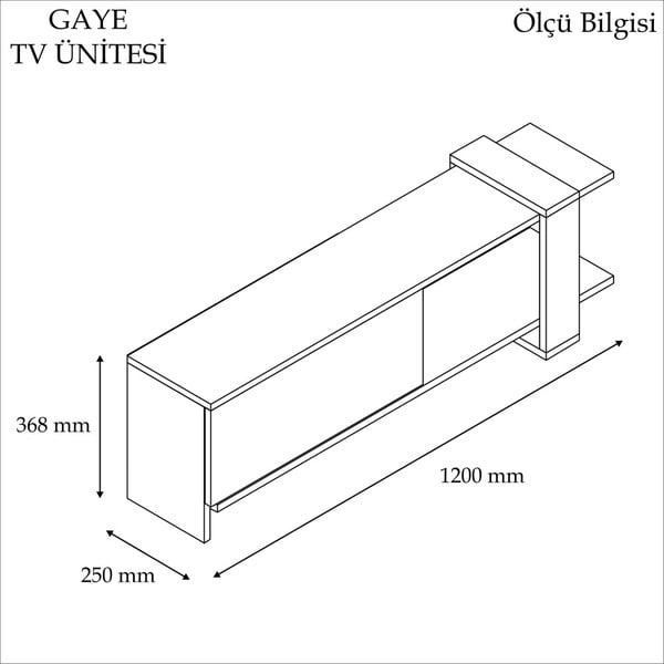 Biely TV stolík Gaye-image-3