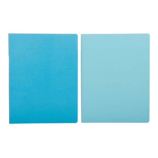 Sada 2 notesov Moleskine Sky Blue, linkované 19x25 cm