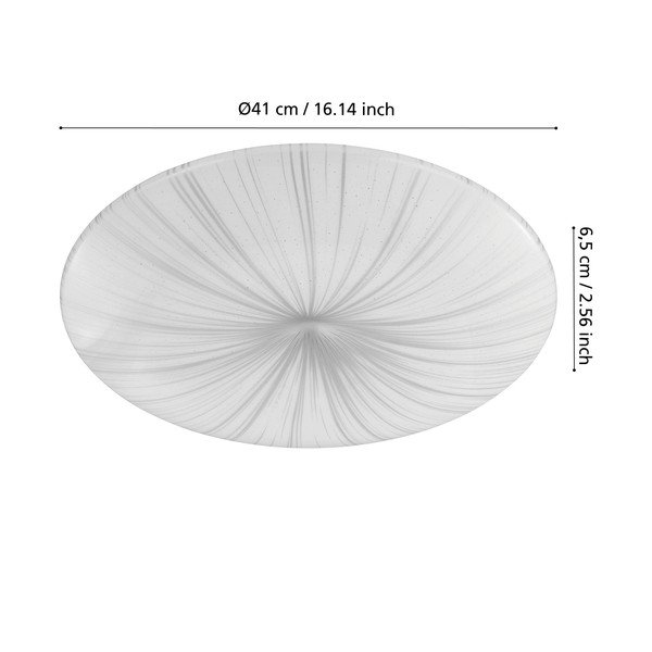 LED stropné svietidlo v bielo-striebornej farbe NIEVES - EGLO-image-2