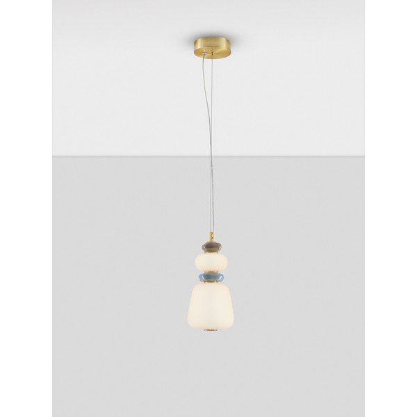 Biele/v zlatej farbe kovové LED závesné svietidlo so stmievačom s porcelánovým tienidlom/so skleneným tienidlom ø 17 cm Palo – Nova Luce-image-4