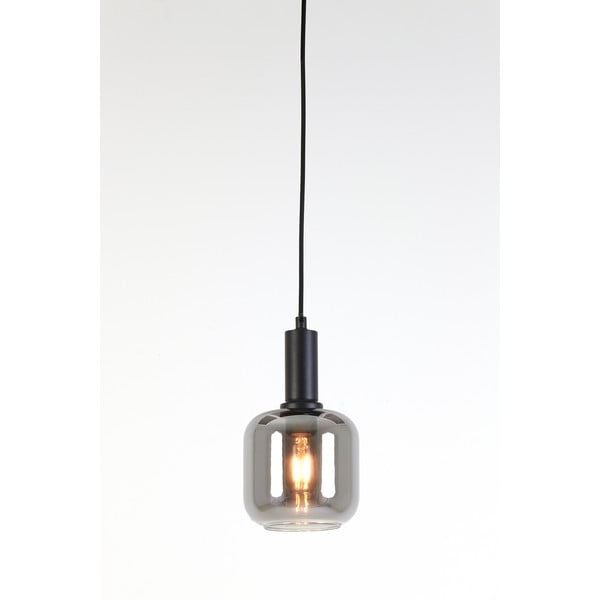 Sivé stropné svietidlo so skleneným tienidlom ø 21 cm Lekar - Light & Living-image-2