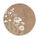 Svetlohnedý prateľný okrúhly koberec vhodný pre robotické vysávače ø 120 cm Comfort – Mila Home