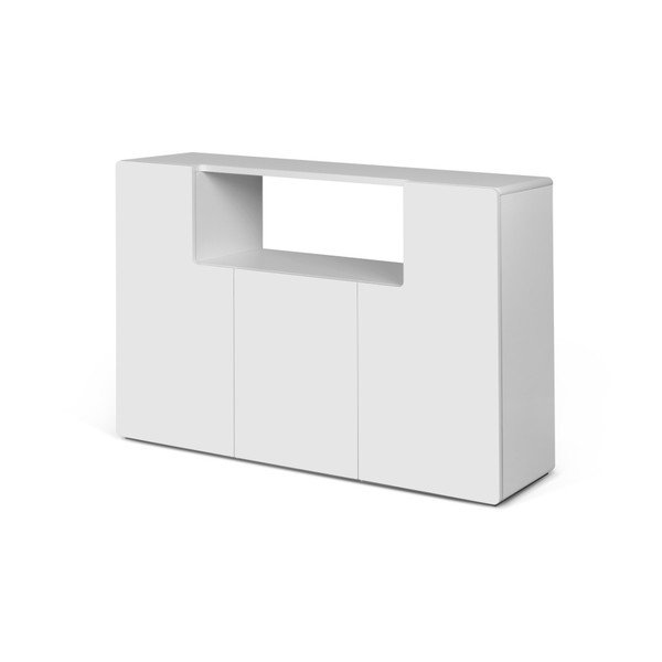Biela lesklá komoda TemaHome Jade-image-3