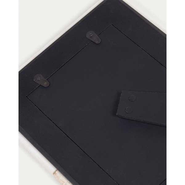 Biely kamenný stojací rámček 18x23 cm Uria – Kave Home-image-4