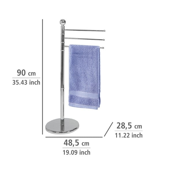 Chromovaný stojan na uteráky Wenko Exclusive-image-3