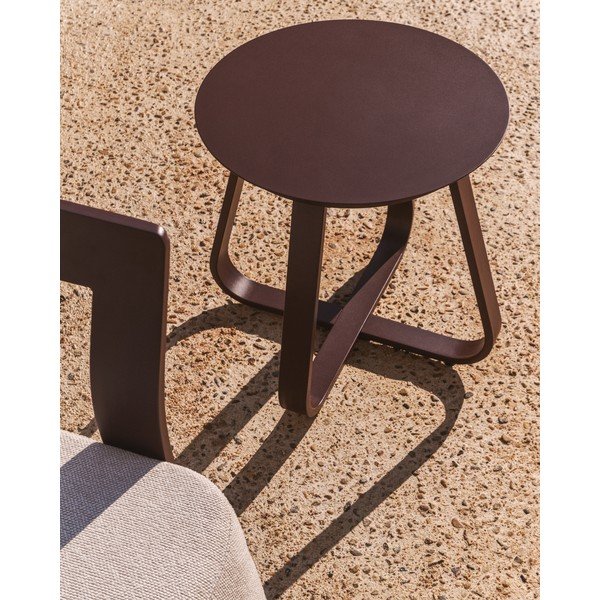 Kovový okrúhly záhradný stolík ø 48 cm Tamaris – Kave Home-image-3
