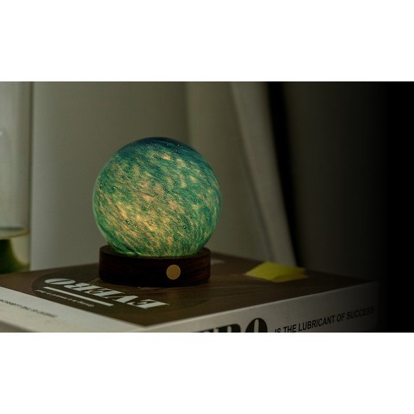 Tmavo prírodná svetelná dekorácia na USB ø 8 cm Galaxy Breeze – Gingko-image-2