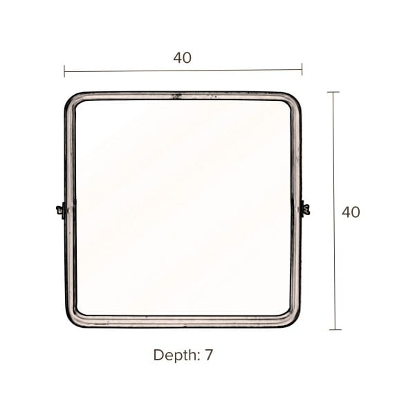 Zrkadlo Dutchbone Poke, výška 40,5 cm-image-1