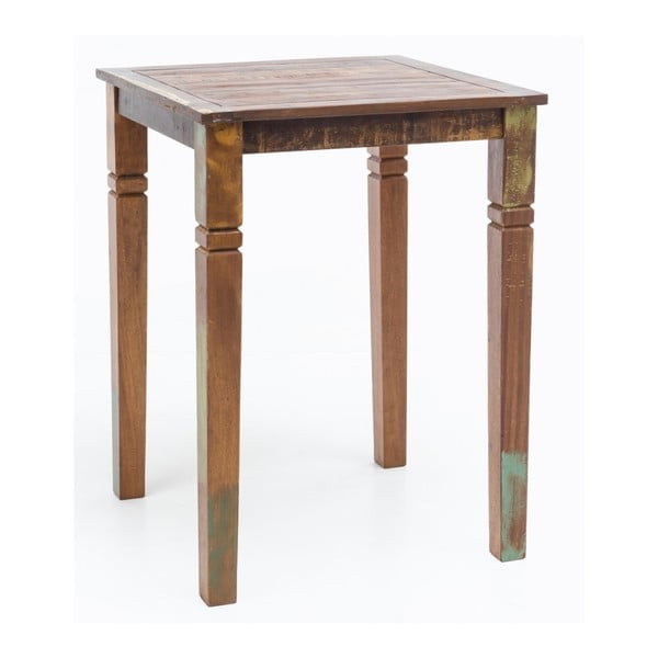 Barový stôl z recyklovaného mangového dreva Skyport KALKUTTA, 80 x 80 cm