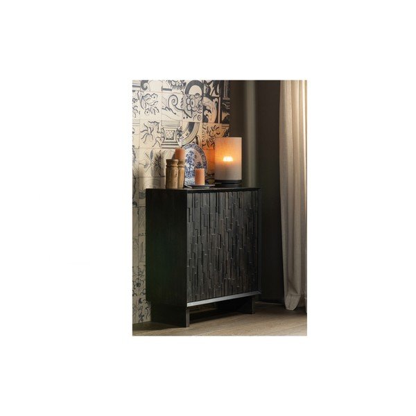 Tmavohnedá skrinka z mangového dreva 80x95 cm Til – Basiclabel-image-1