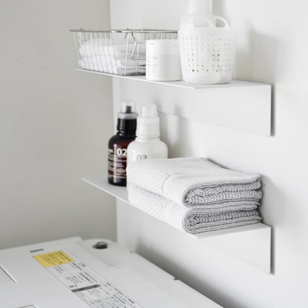 Biela kovová polica 50 cm – YAMAZAKI-image-2