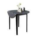 Čierny skladací jedálenský stôl Støraa Trento Quer, ⌀ 92 cm