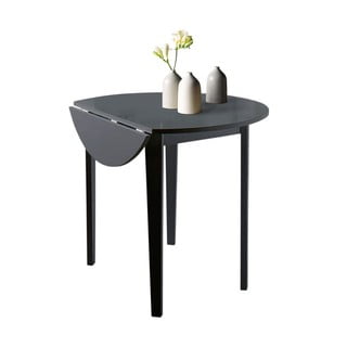 Čierny skladací jedálenský stôl Støraa Trento Quer, ⌀ 92 cm