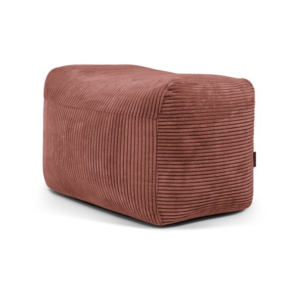 Menčestrový sedací vak v tehlovej farbe Plus 70 Lounge – SLOWDOWN