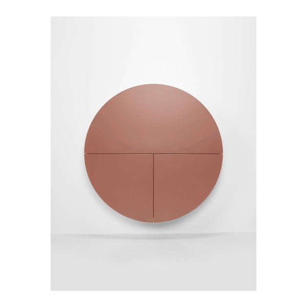 Ružovo-biely nástenný multifunkčný stôl EMKO Pill