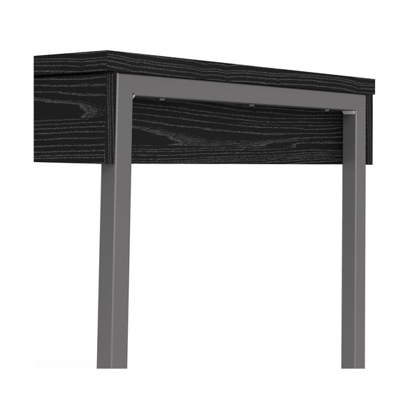 Čierny pracovný stôl Tvilum Function Plus, 126 x 52 cm-image-4