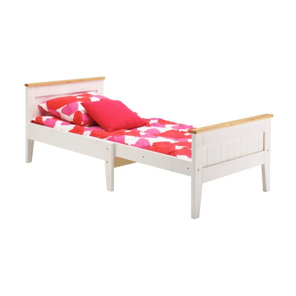Detská posteľ z borovicového dreva s nastaviteľnou dĺžkou Askala Scala