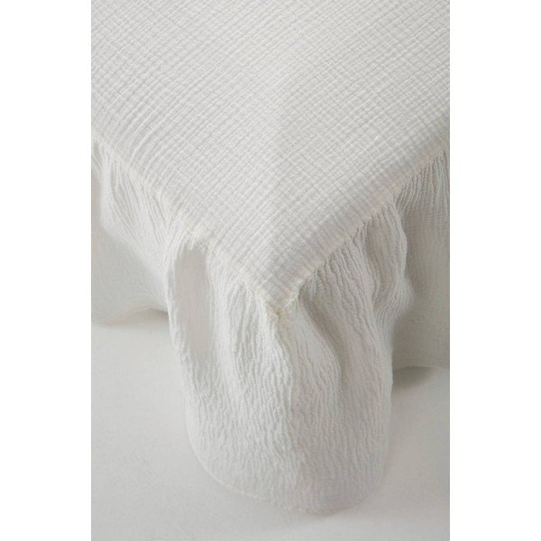 Krémovobiely mušelínový pléd 90x200 cm Amilia – Jotex-image-3