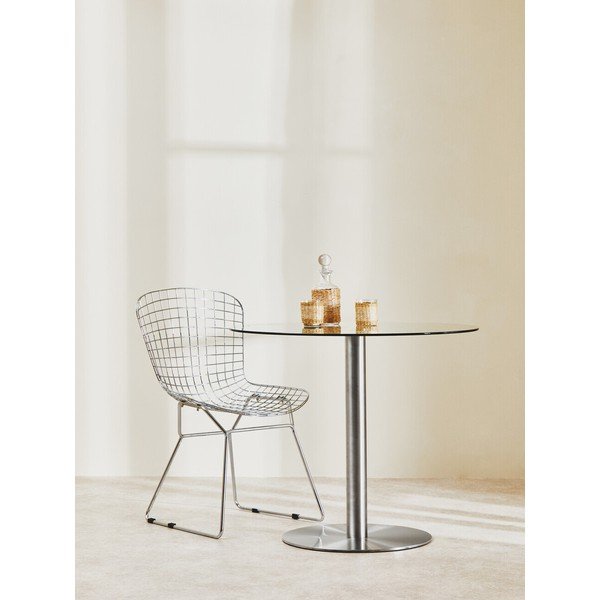 Okrúhly jedálenský stôl so sklenenou doskou ø 90 cm Metropolitan – Premier Housewares-image-1