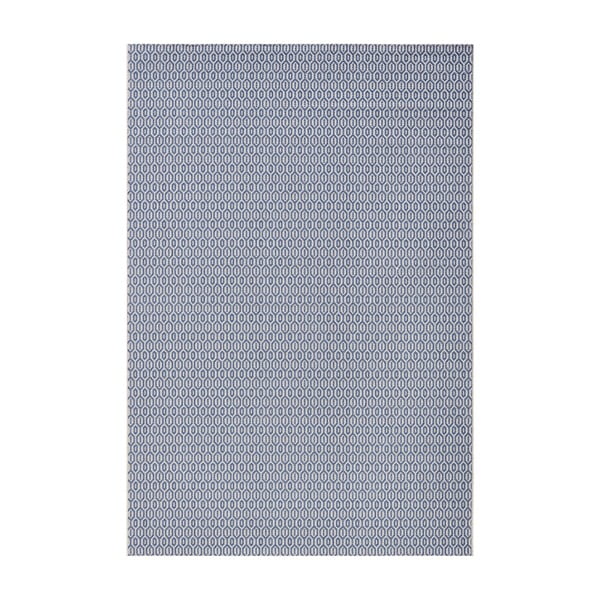 Modrý vonkajší koberec NORTHRUGS Coin, 80 x 150 cm