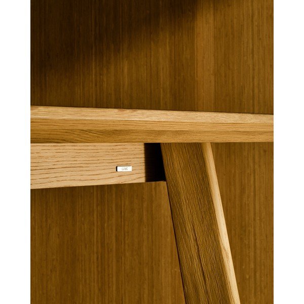 Jedálenský stôl s doskou v dubovom dekore 100x220 cm Idun – Kave Home-image-3