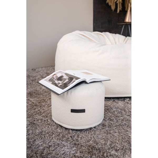 Svetlosivý sedací vak z textílie buklé Mini – SLOWDOWN-image-1