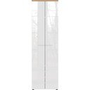 Biela prírodná šatníková skriňa v dekore duba 60x198 cm Aledo - Germania