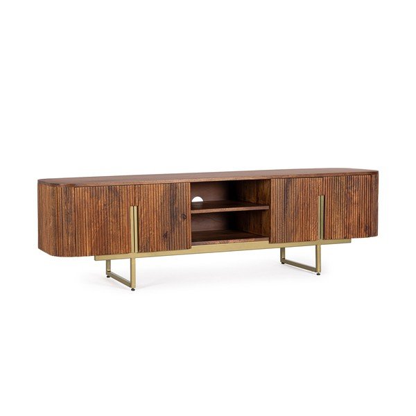 TV stolík z mangového dreva v prírodnej farbe 180x45x40 cm Vilas – Bizzotto