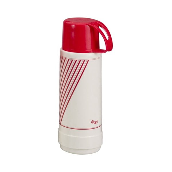 Červeno-biela termo fľaša Metaltex Vacuum, 1 l